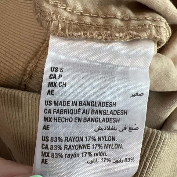 Style & Co. Mid Rise Pull On Ankle Straight Pants Size Small Khaki NWT - Picture 9 of 10